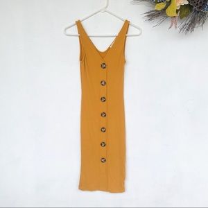 Mustard Yellow Bodycon Dress!